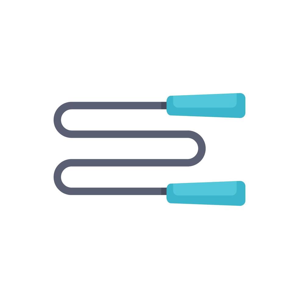 Jump rope icon representing fitness and exercise vector