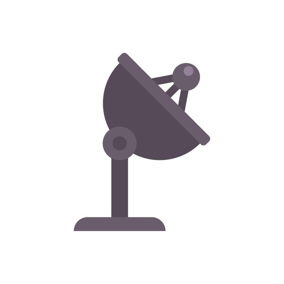 Simple illustration of a satellite dish receiving data vector