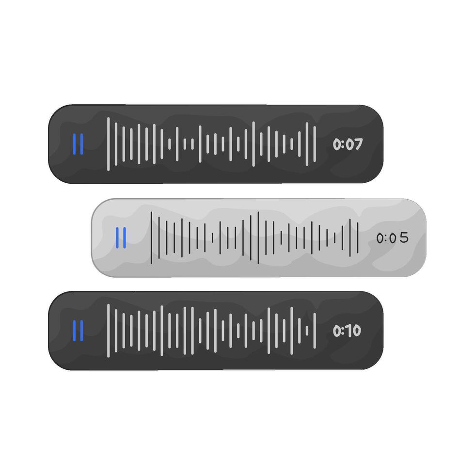 Illustration of voice message vector