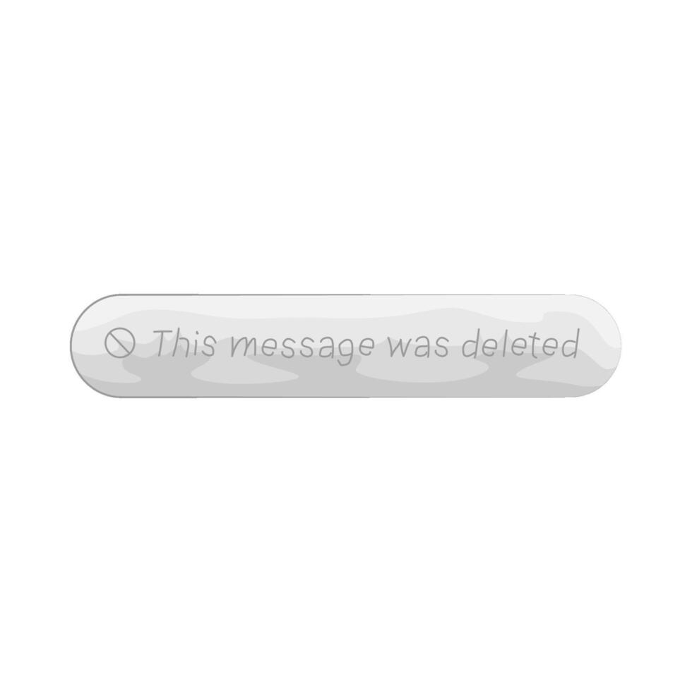 Illustration of message deleted vector