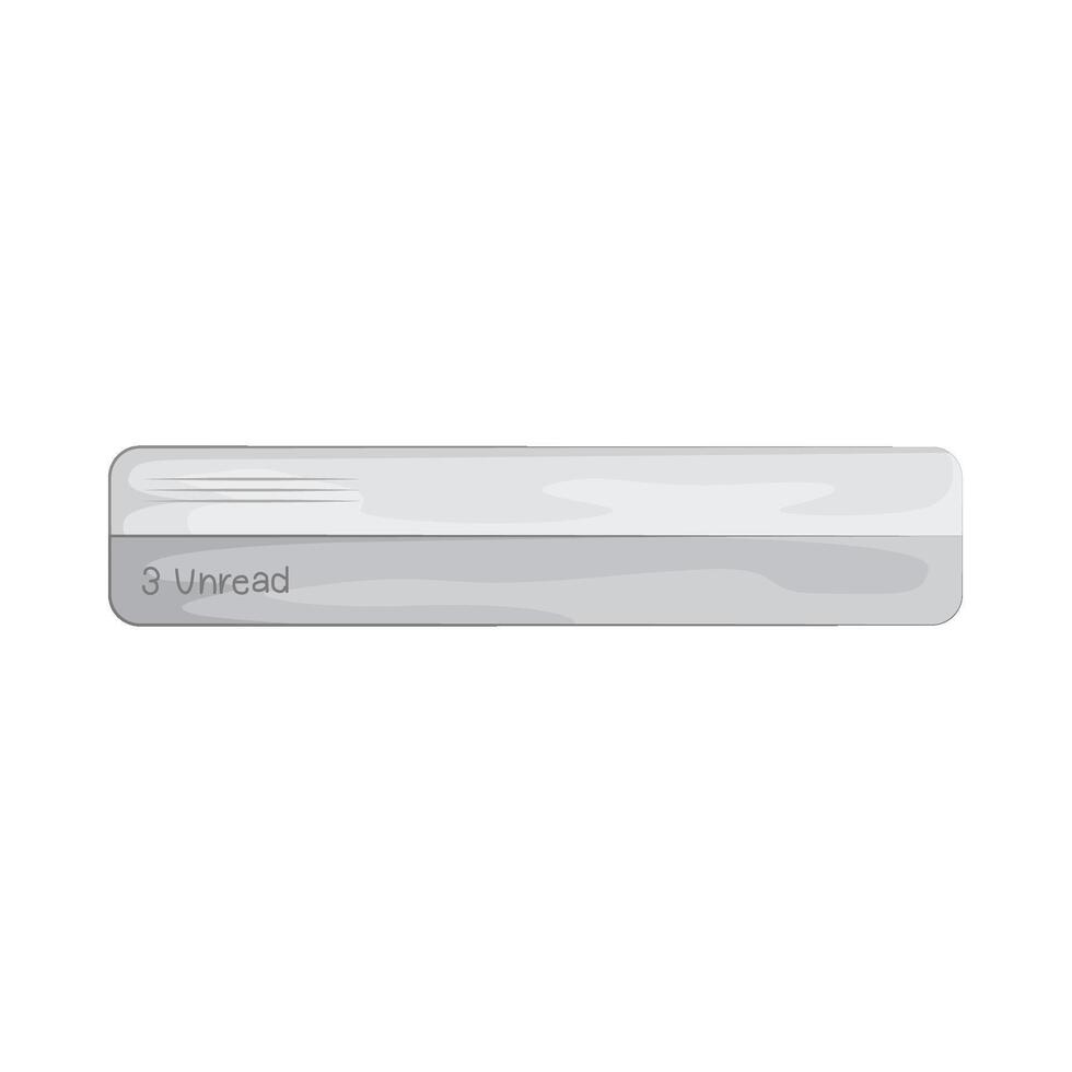 Illustration of unread message vector