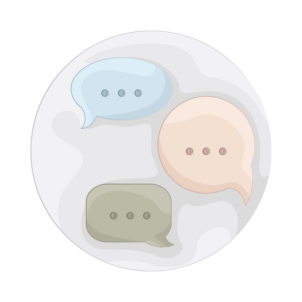 Illustration of chat vector