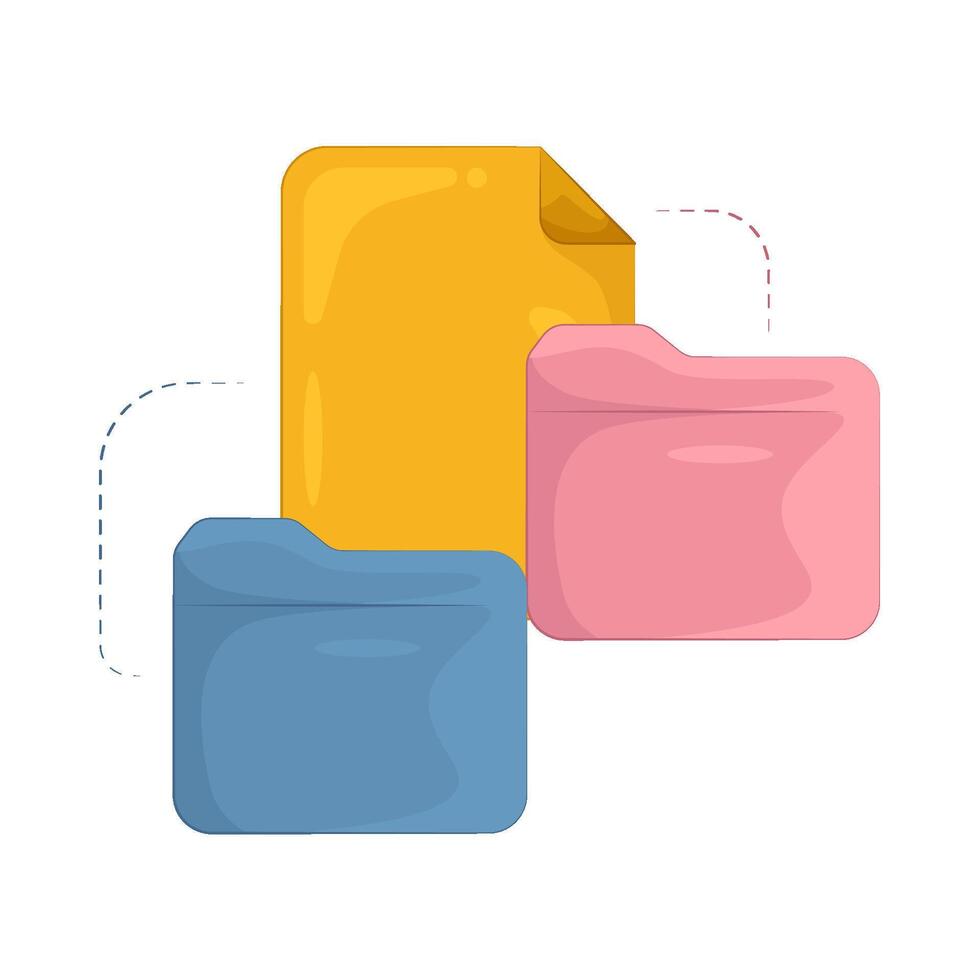 Illustration of folder vector