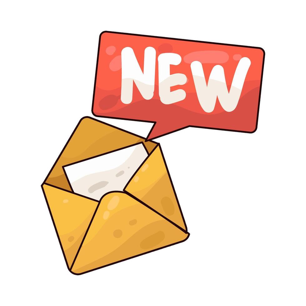 Illustration of new message vector