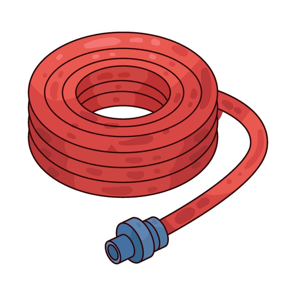 Illustration of water hose vector