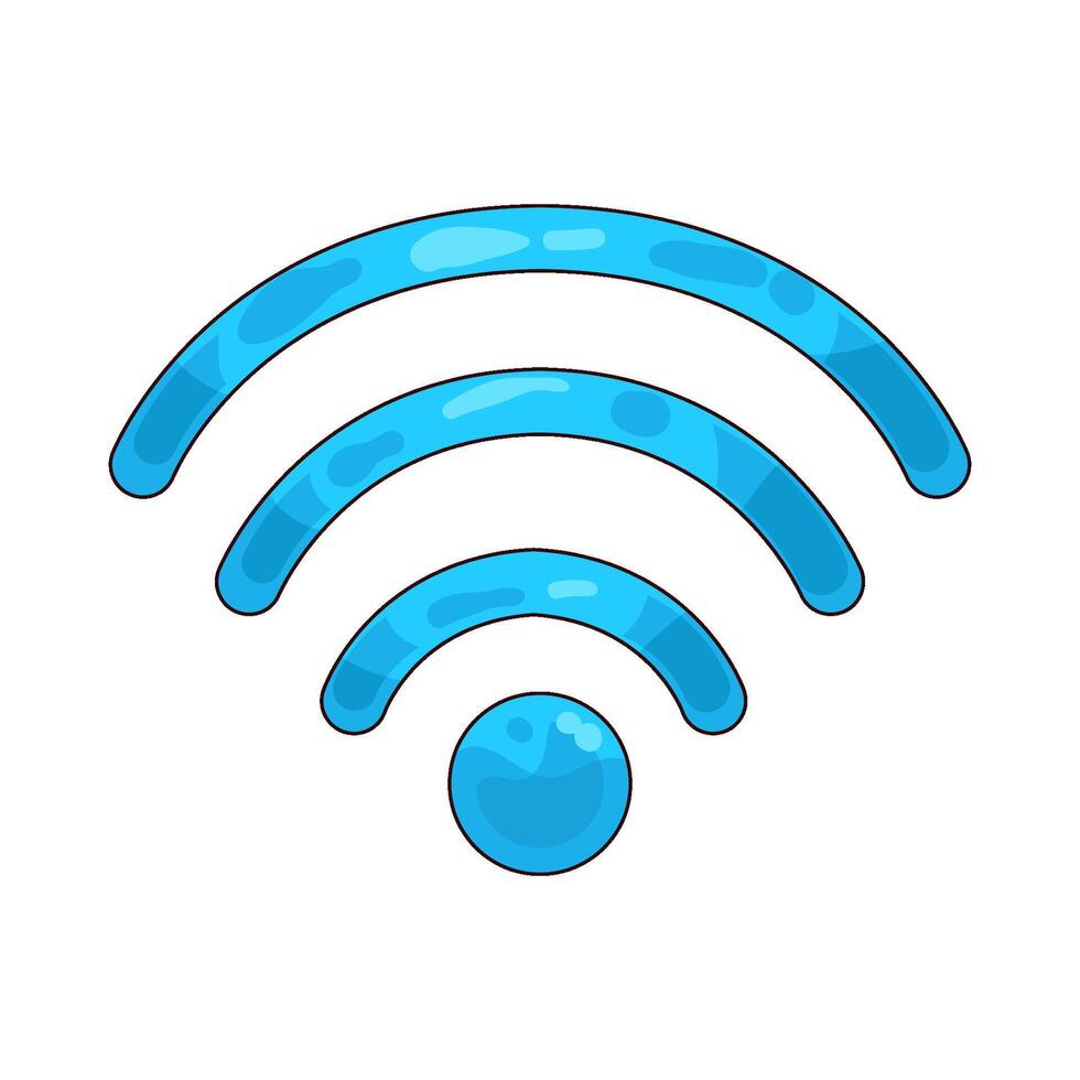 Illustration of wifi vector