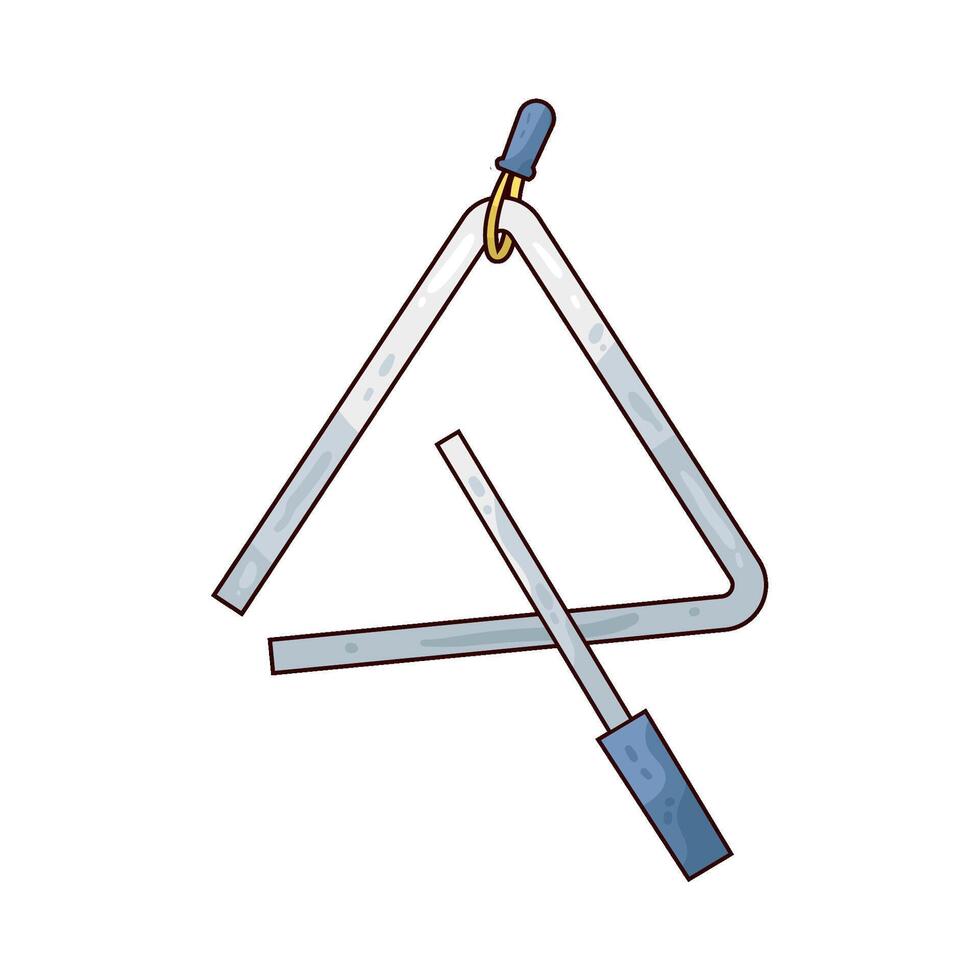 Illustration of triangle instrument vector