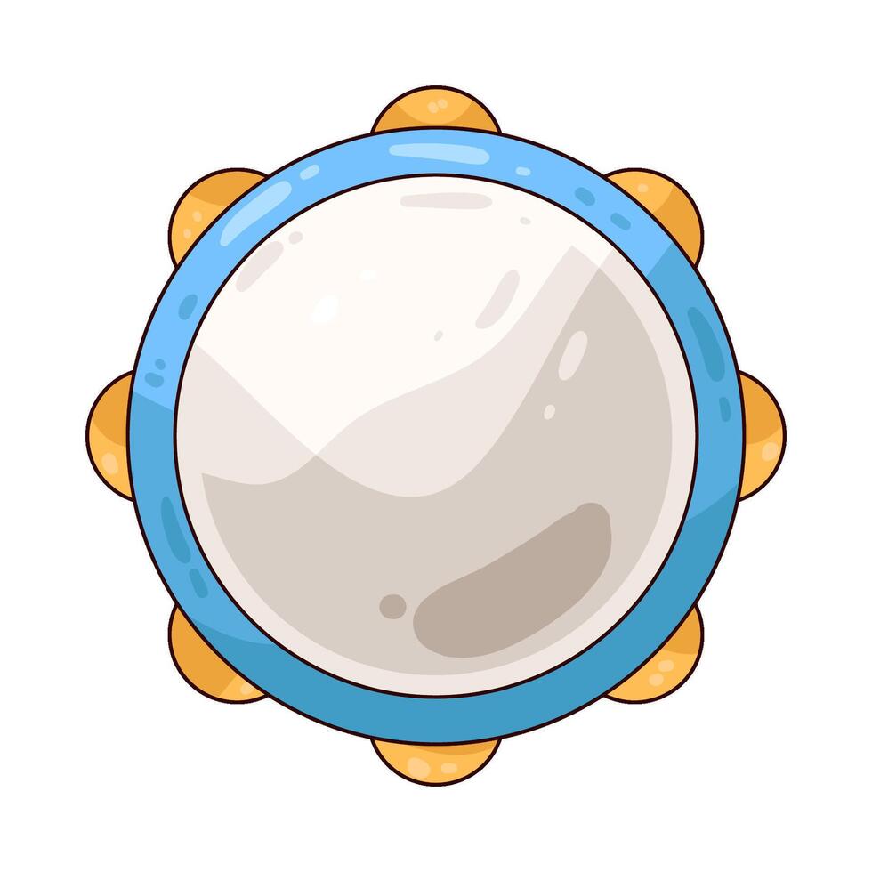 Illustration of tambourine vector