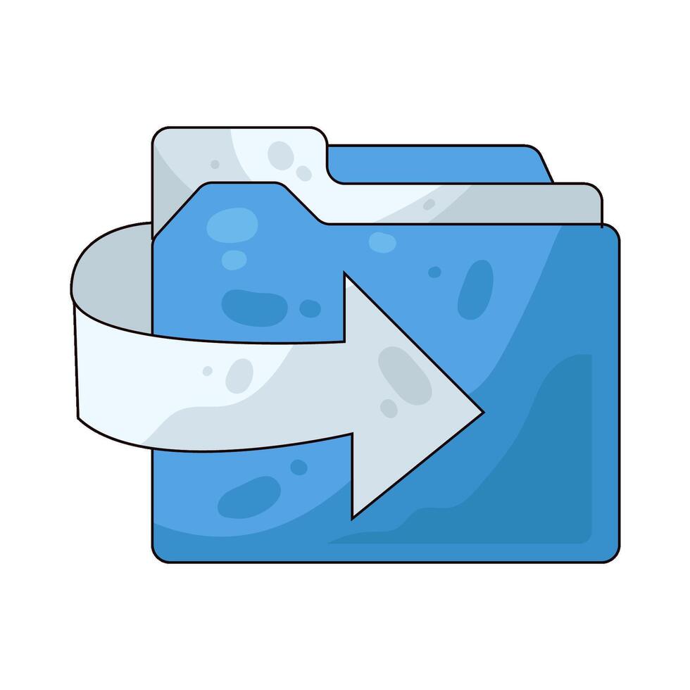 Illustration of folder vector