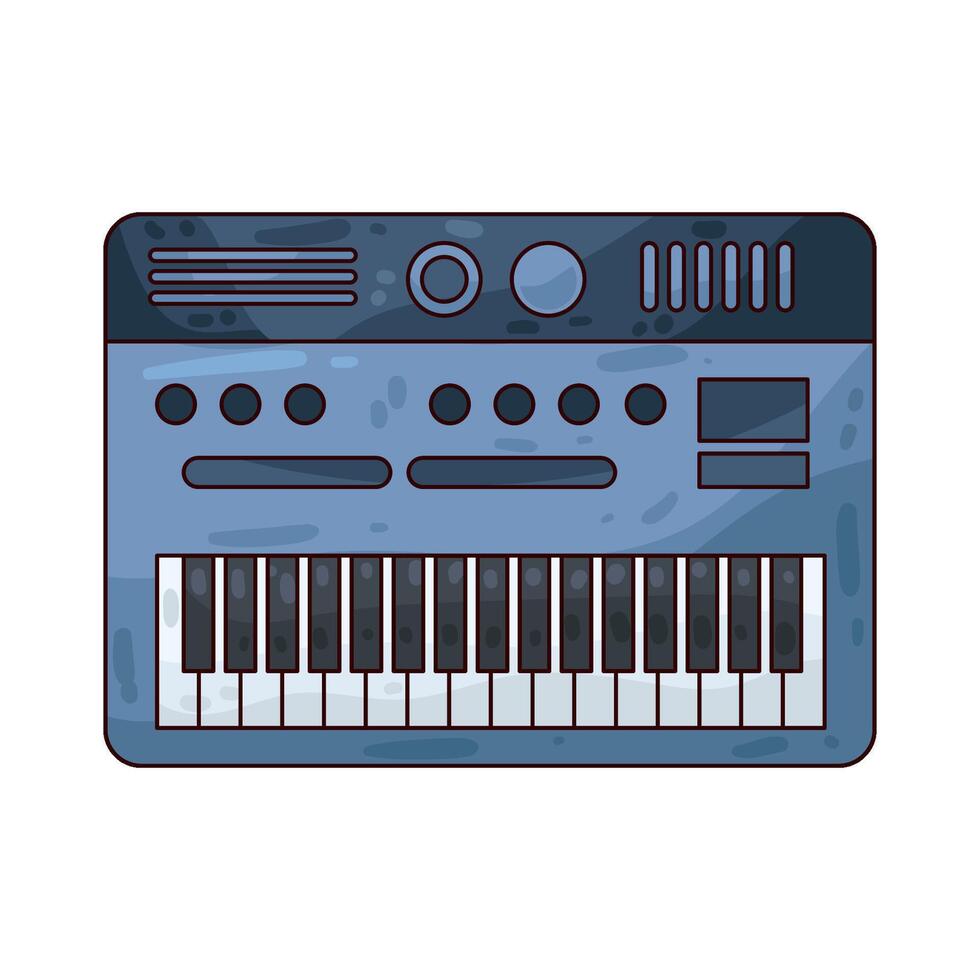 Illustration of piano vector