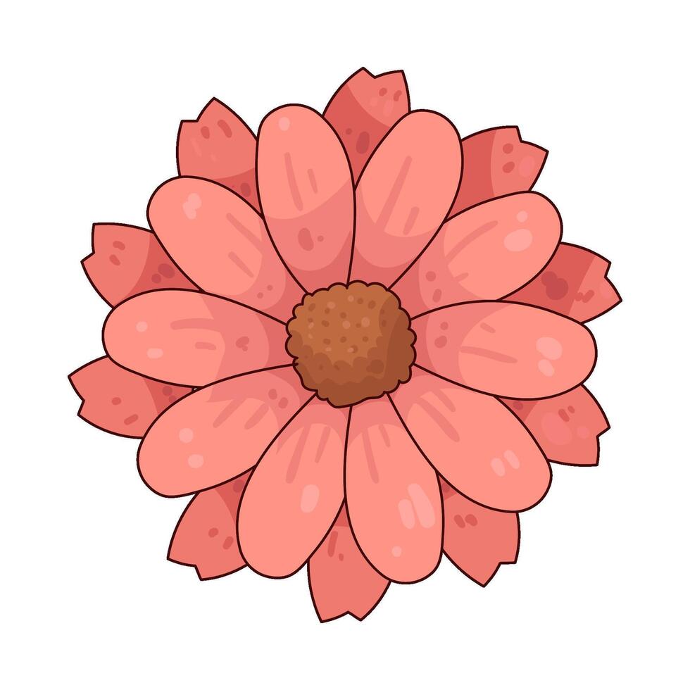 Illustration of gerbera daisy flower vector