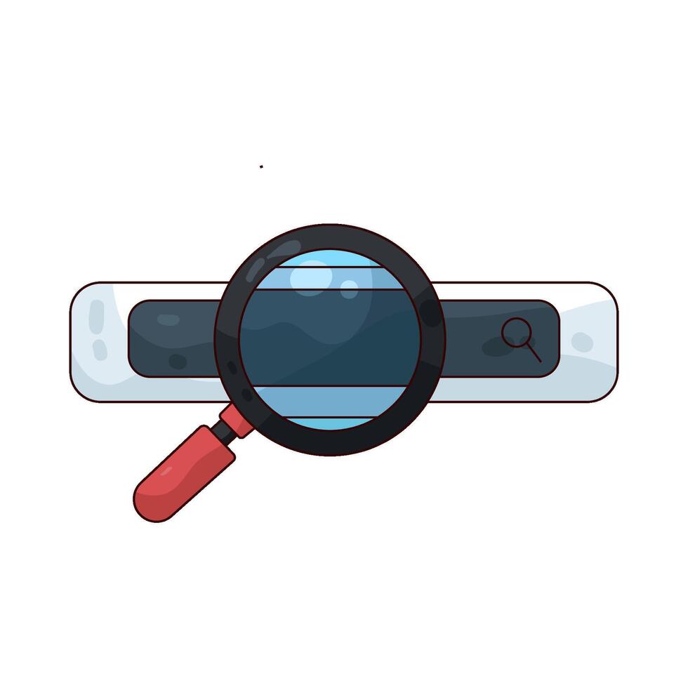 Illustration of search bar vector