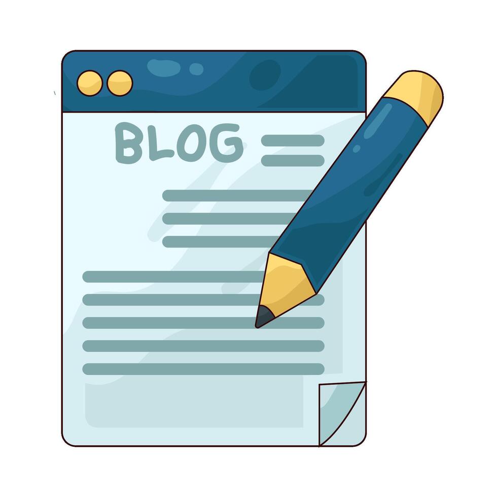 Illustration of blog vector