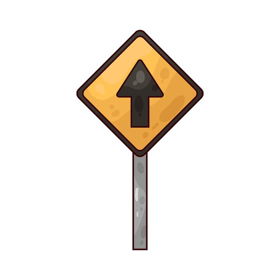 Illustration of road sign vector