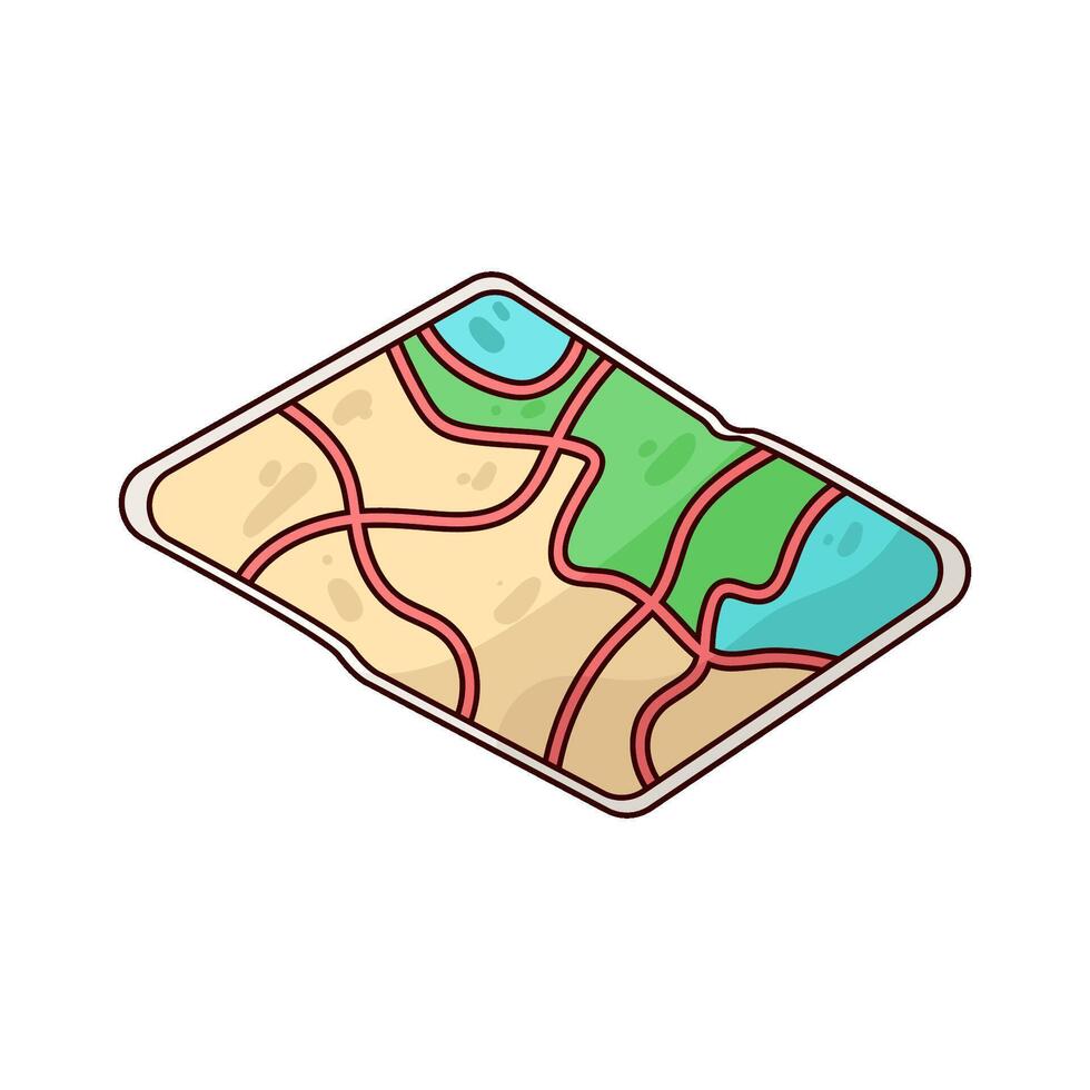 Illustration of map vector