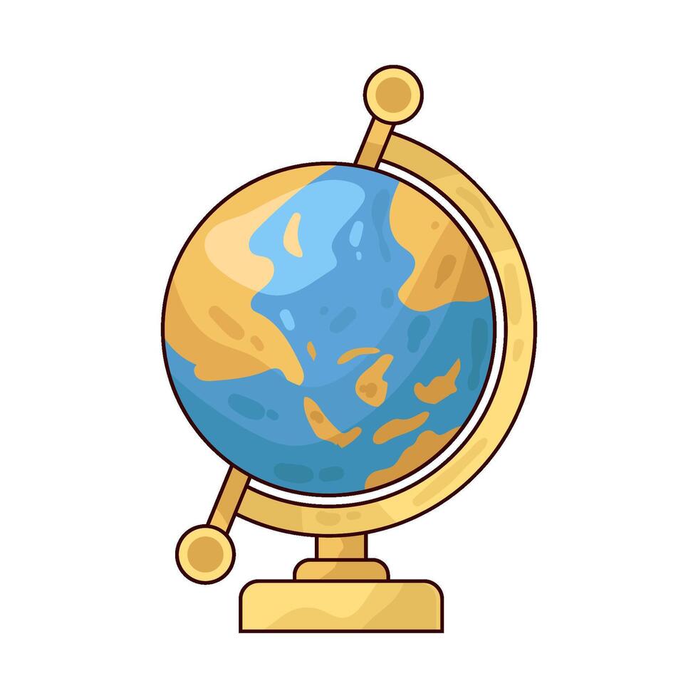 Illustration of globe vector