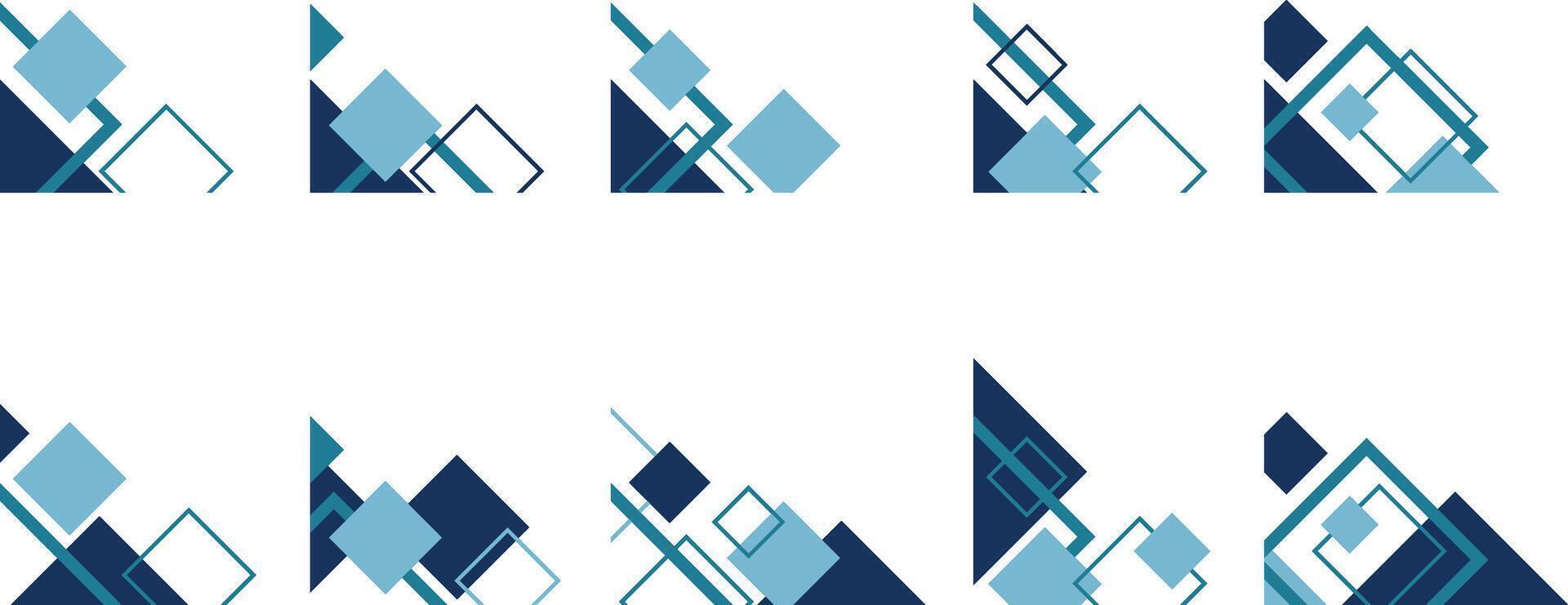 Rectangle Modern Corner vector