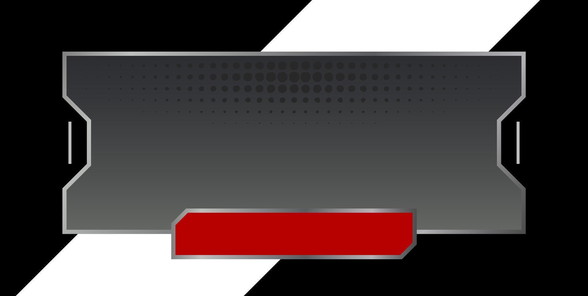 Futuristic element illustration. Colorful lower third overlay. vector
