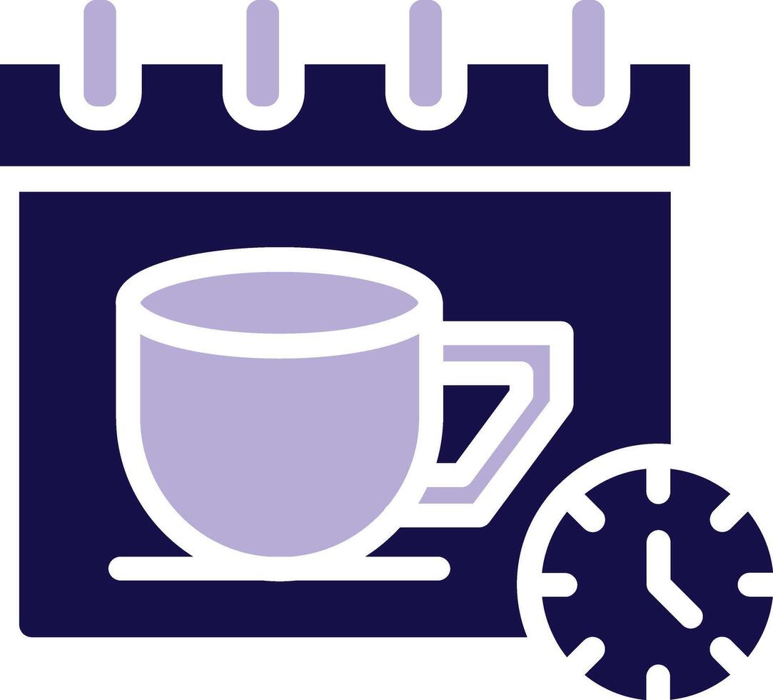 Breaks Two Color Glyph Icon vector