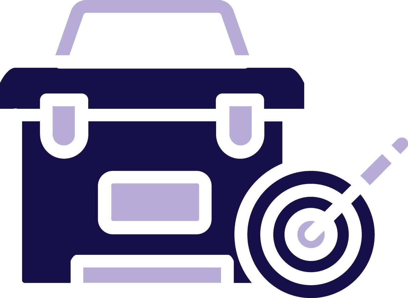Mission Two Color Glyph Icon vector