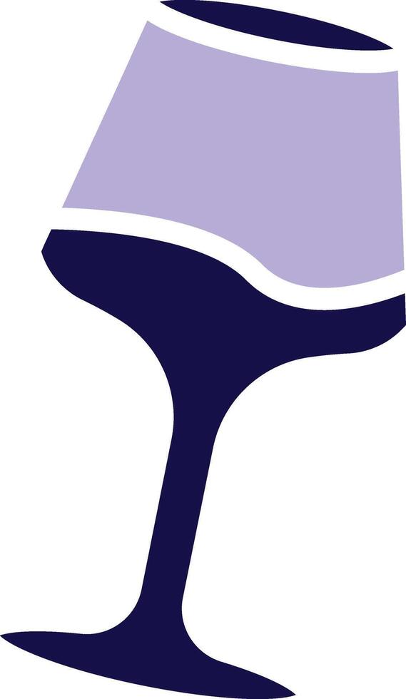 Wine Glass Two Color Glyph icon vector