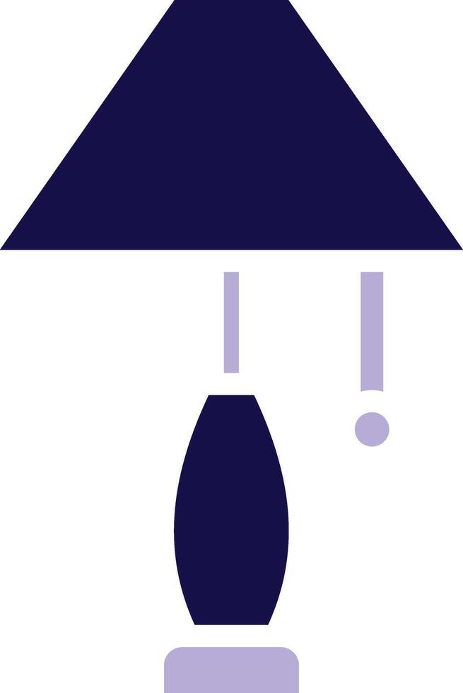 Lamp Two Color Glyph icon vector