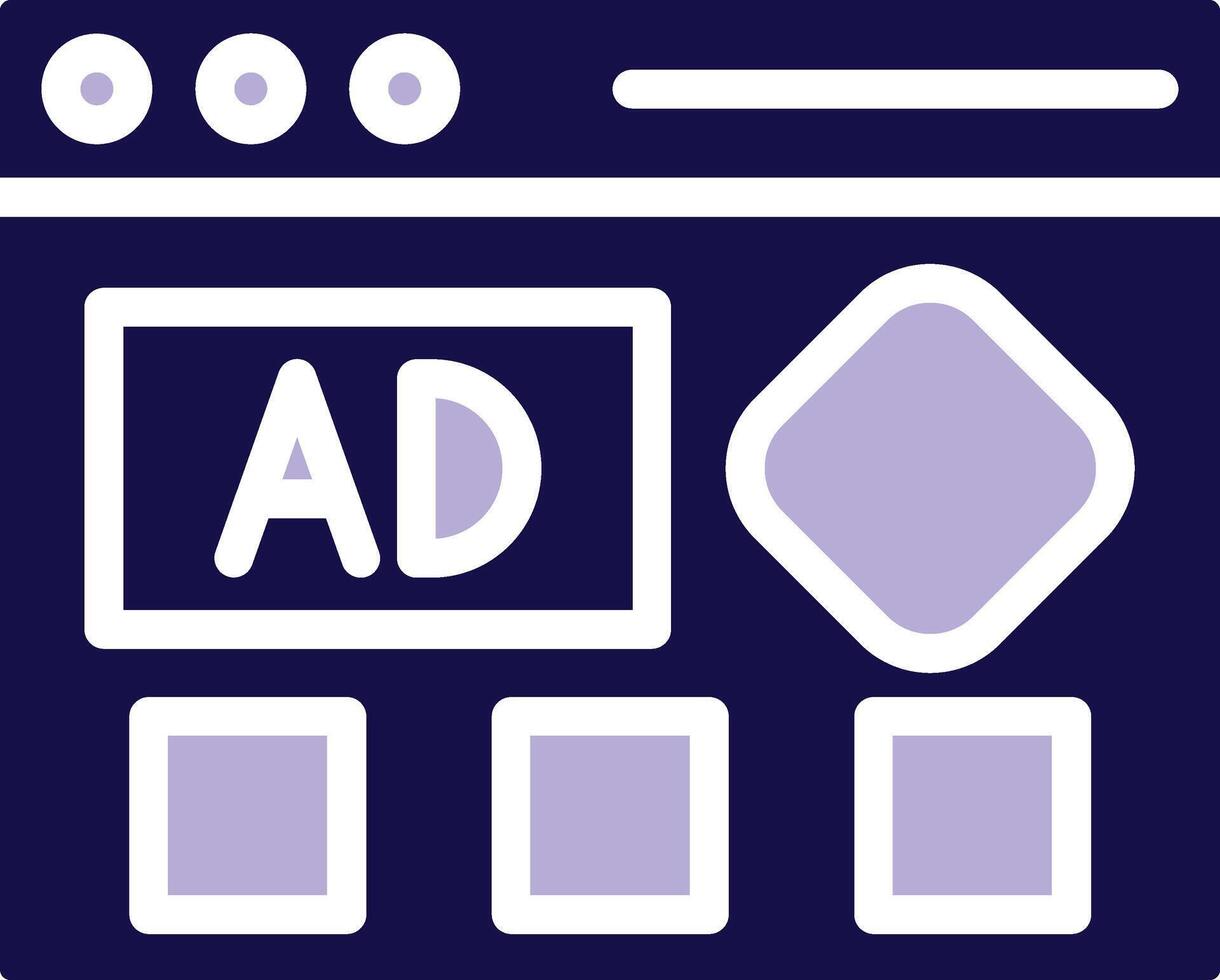 Banners Two Color Glyph Icon vector