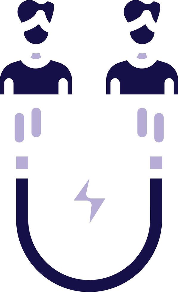 User Engagement Two Color Glyph Icon vector
