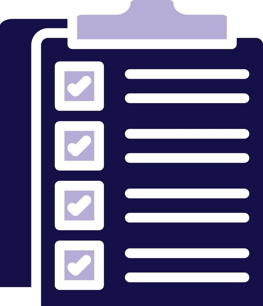 Task Two Color Glyph Icon vector