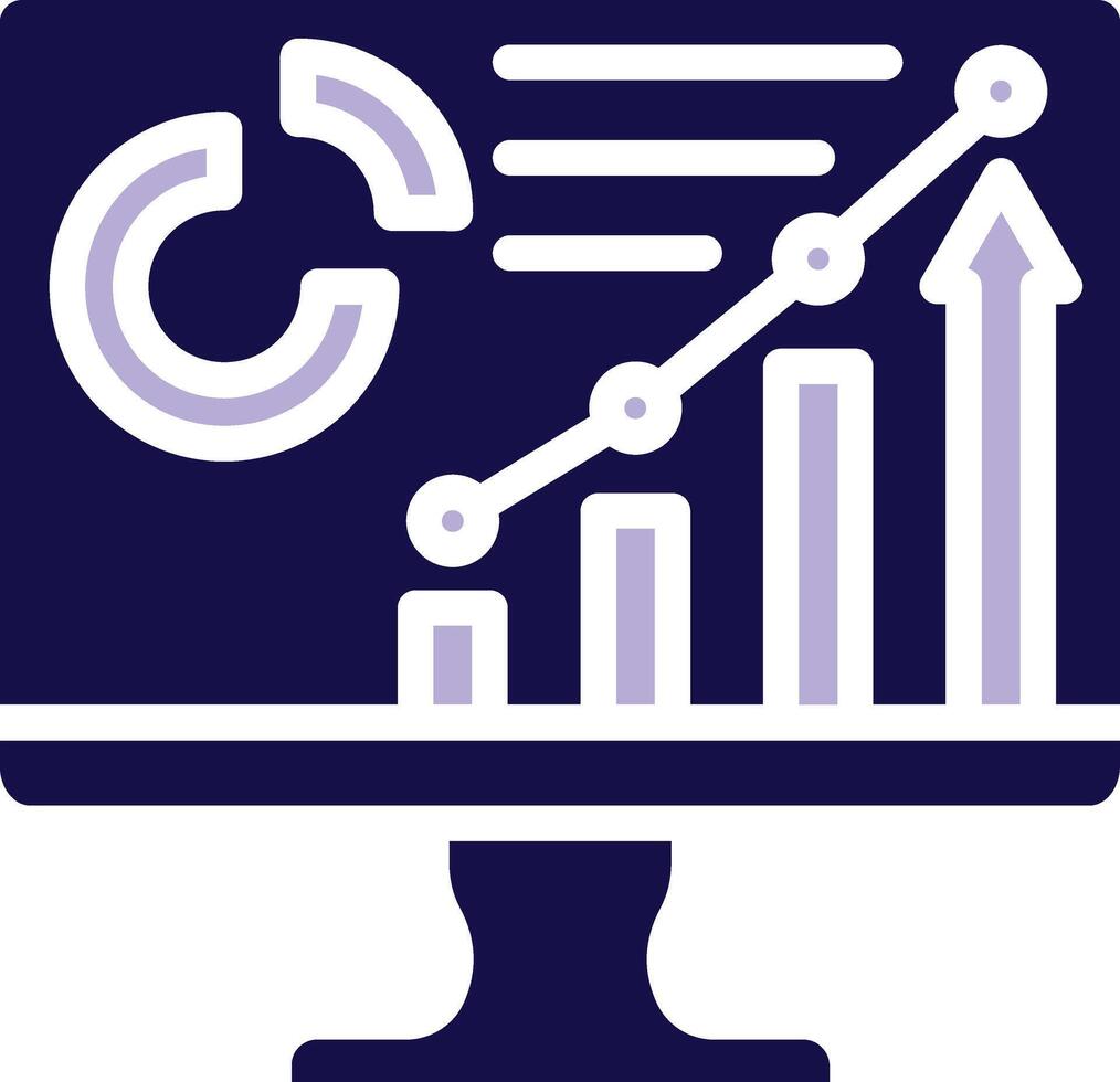 Dashboard Two Color Glyph Icon vector