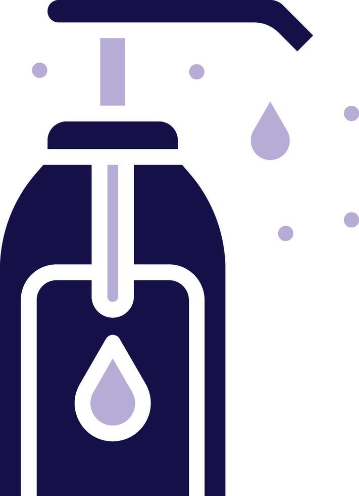 Liquid Soap Two Color Glyph Icon vector