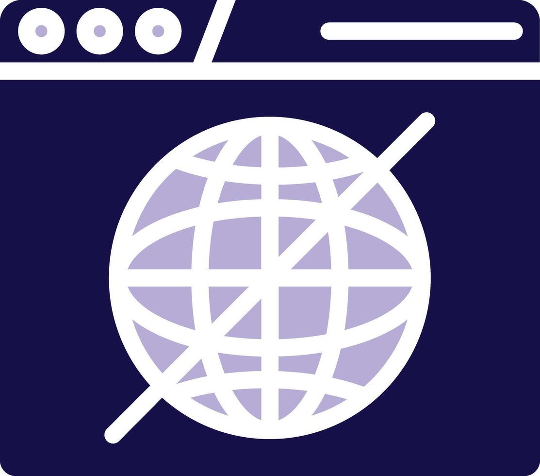 Offline Two Color Glyph Icon vector