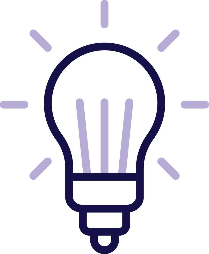 LED Lights Two Color Line Icon vector