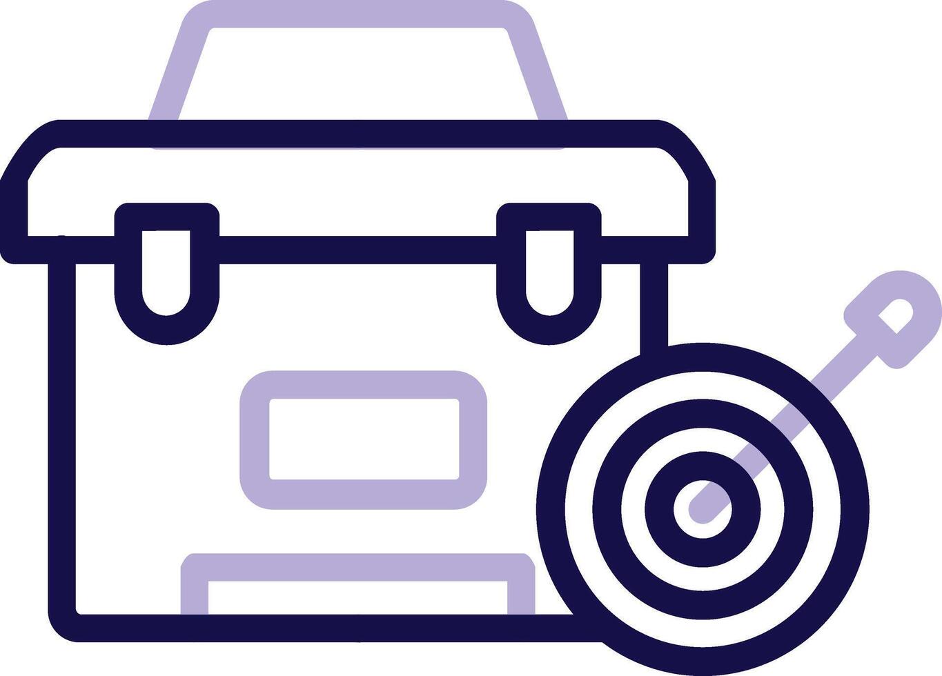 Mission Two Color Line Icon vector