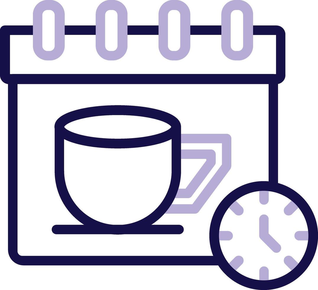 Breaks Two Color Line Icon vector