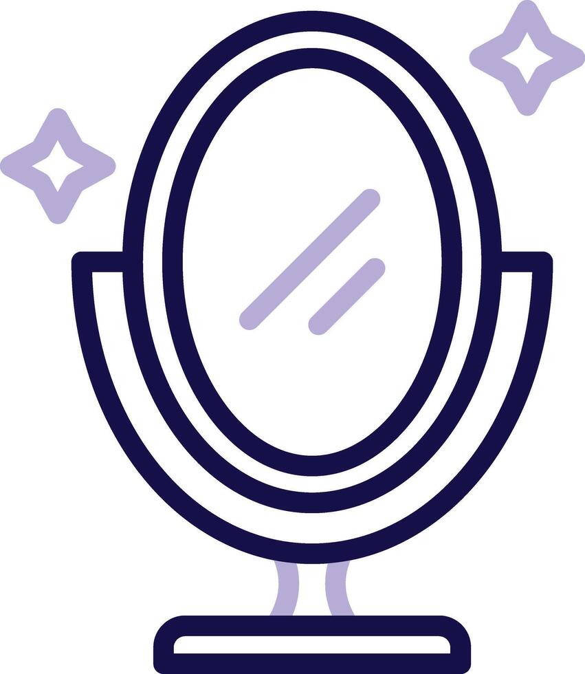 Mirror Two Color Line Icon vector