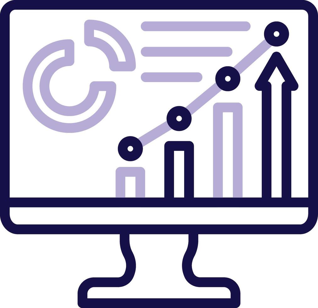 Dashboard Two Color Line Icon vector