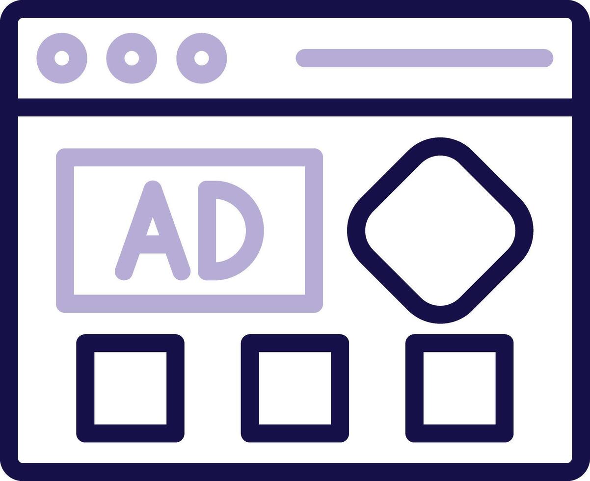 Banners Two Color Line Icon vector