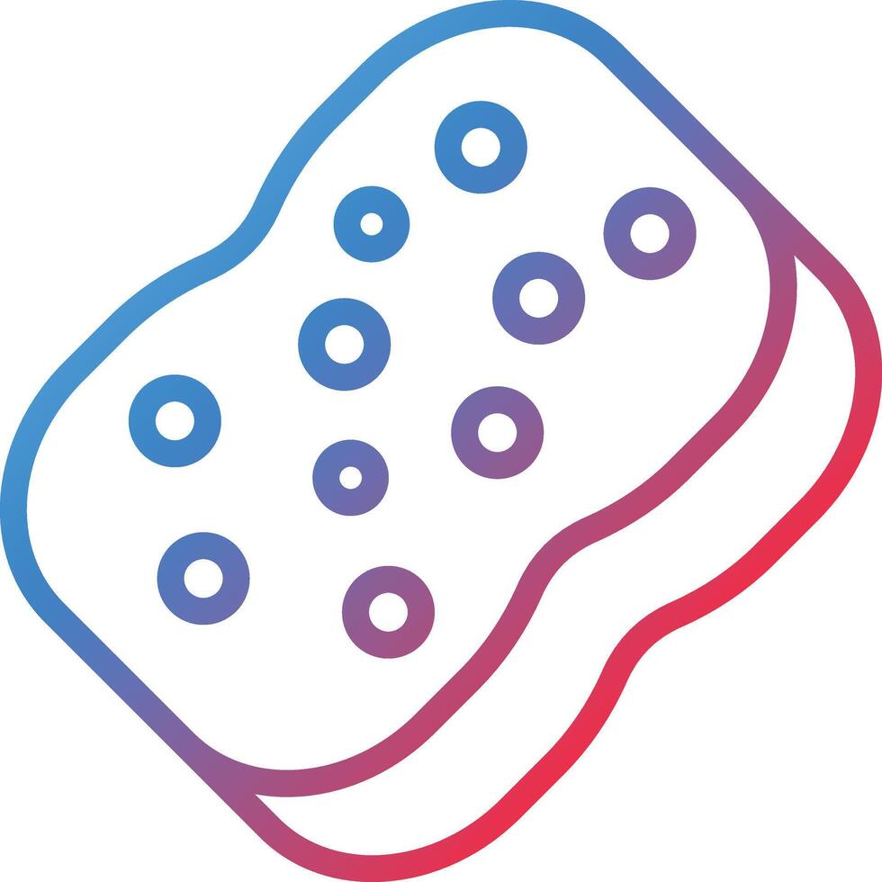 Sponge Gradient Line Icon vector