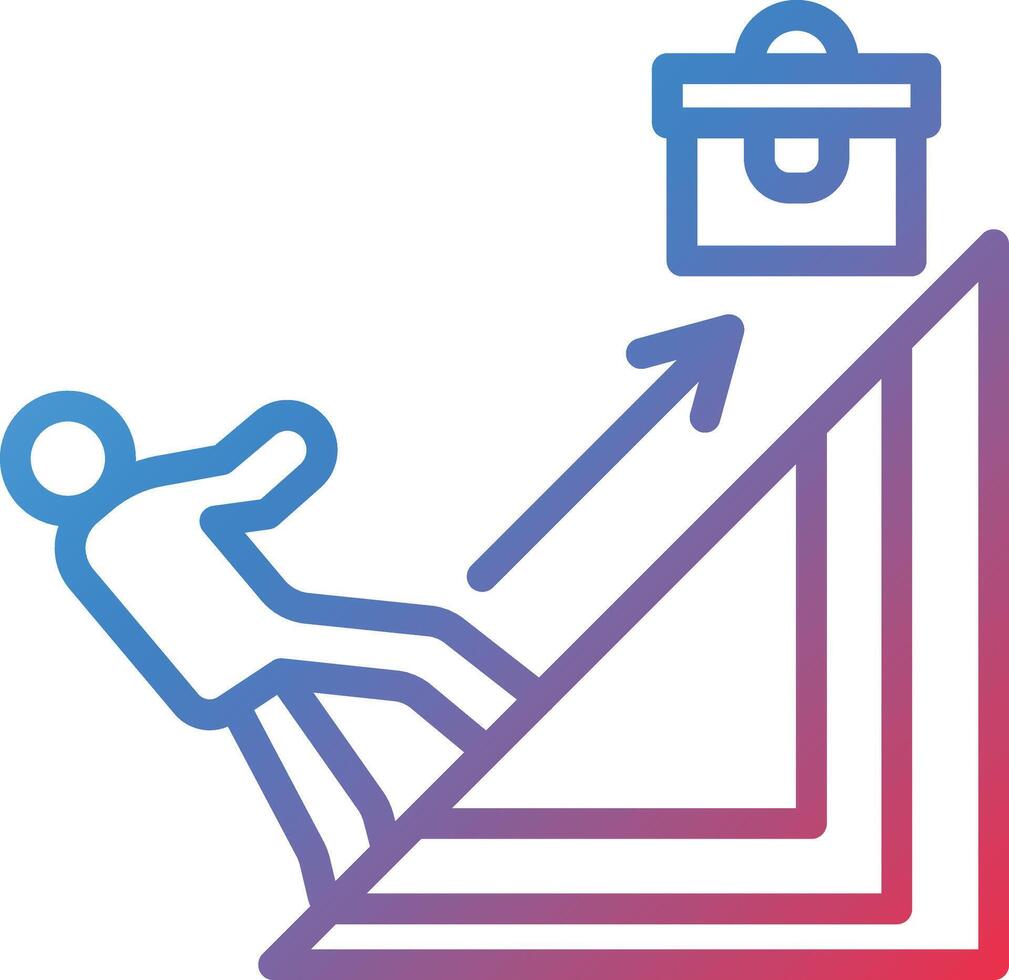 Struggle Two Color Line Icon vector