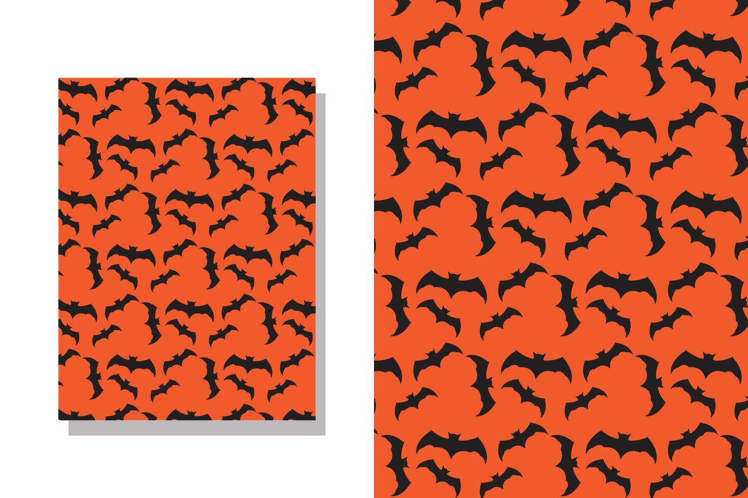 Halloween bat pattern background vector