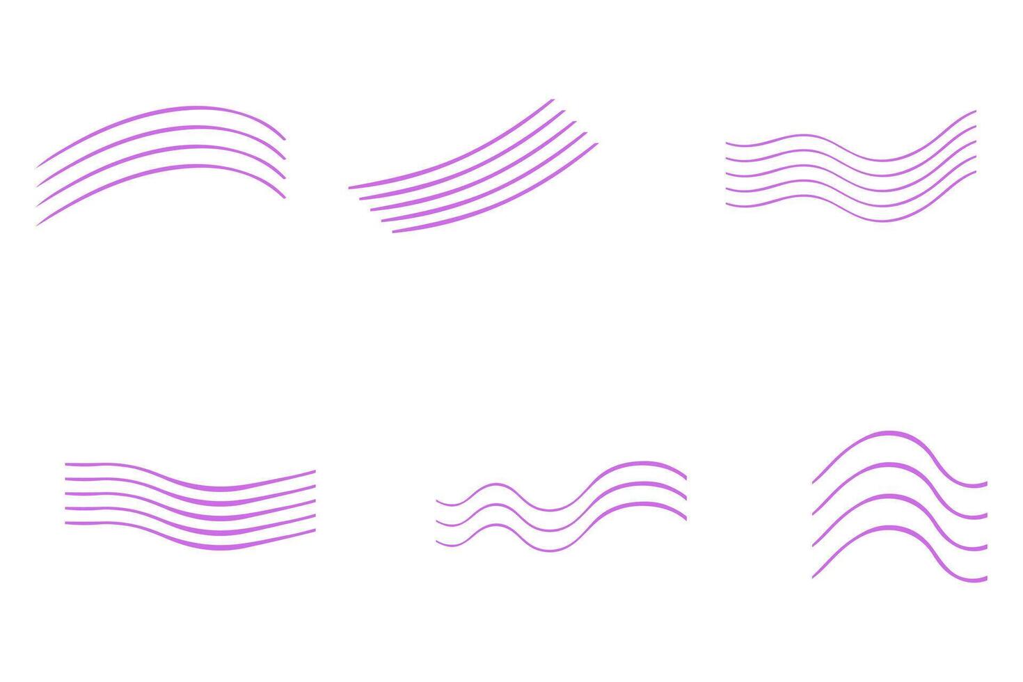 Abstract Purple Wave Patterns Graphic vector
