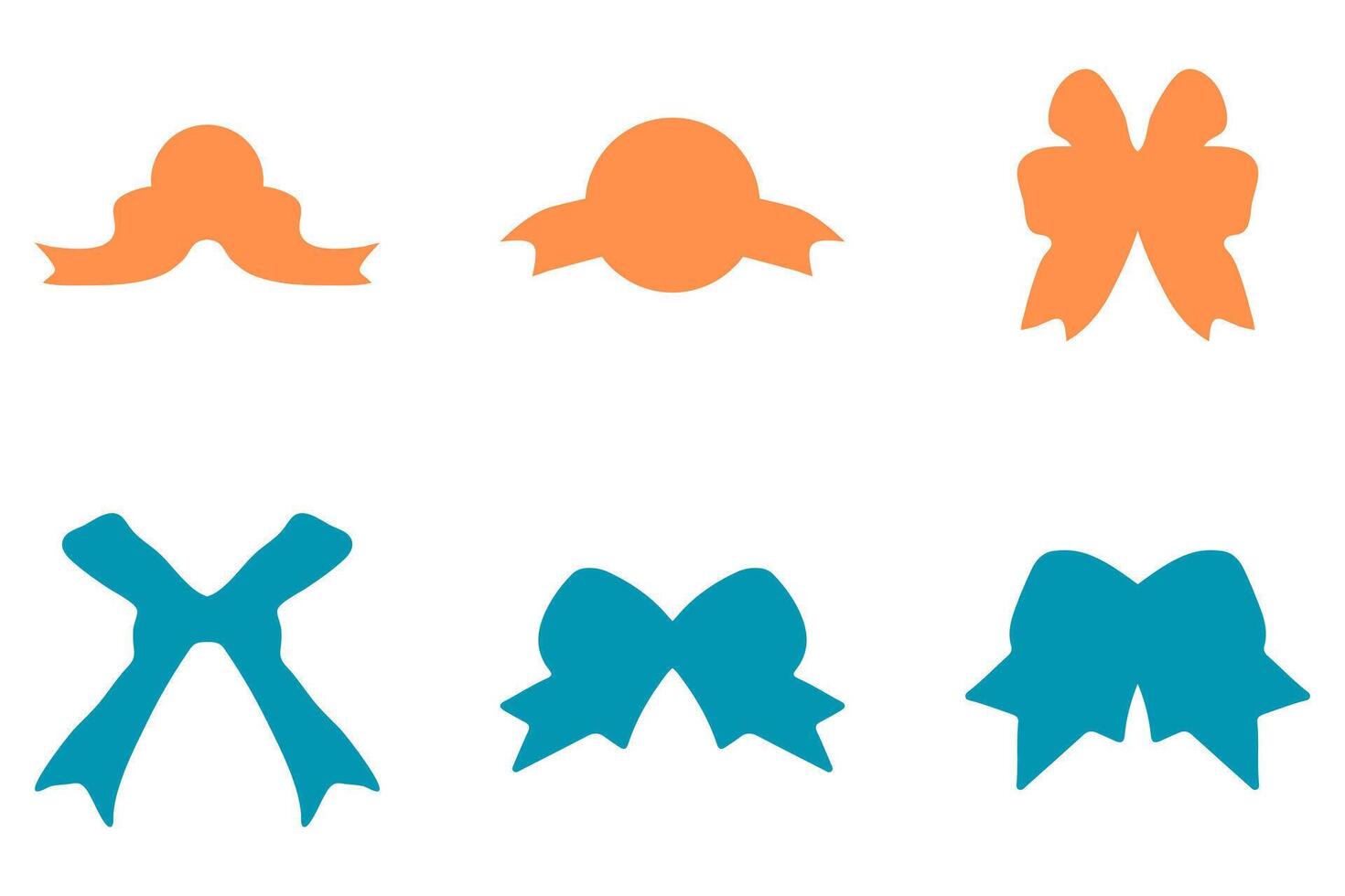 Colorful Ribbons and Bows Illustration vector
