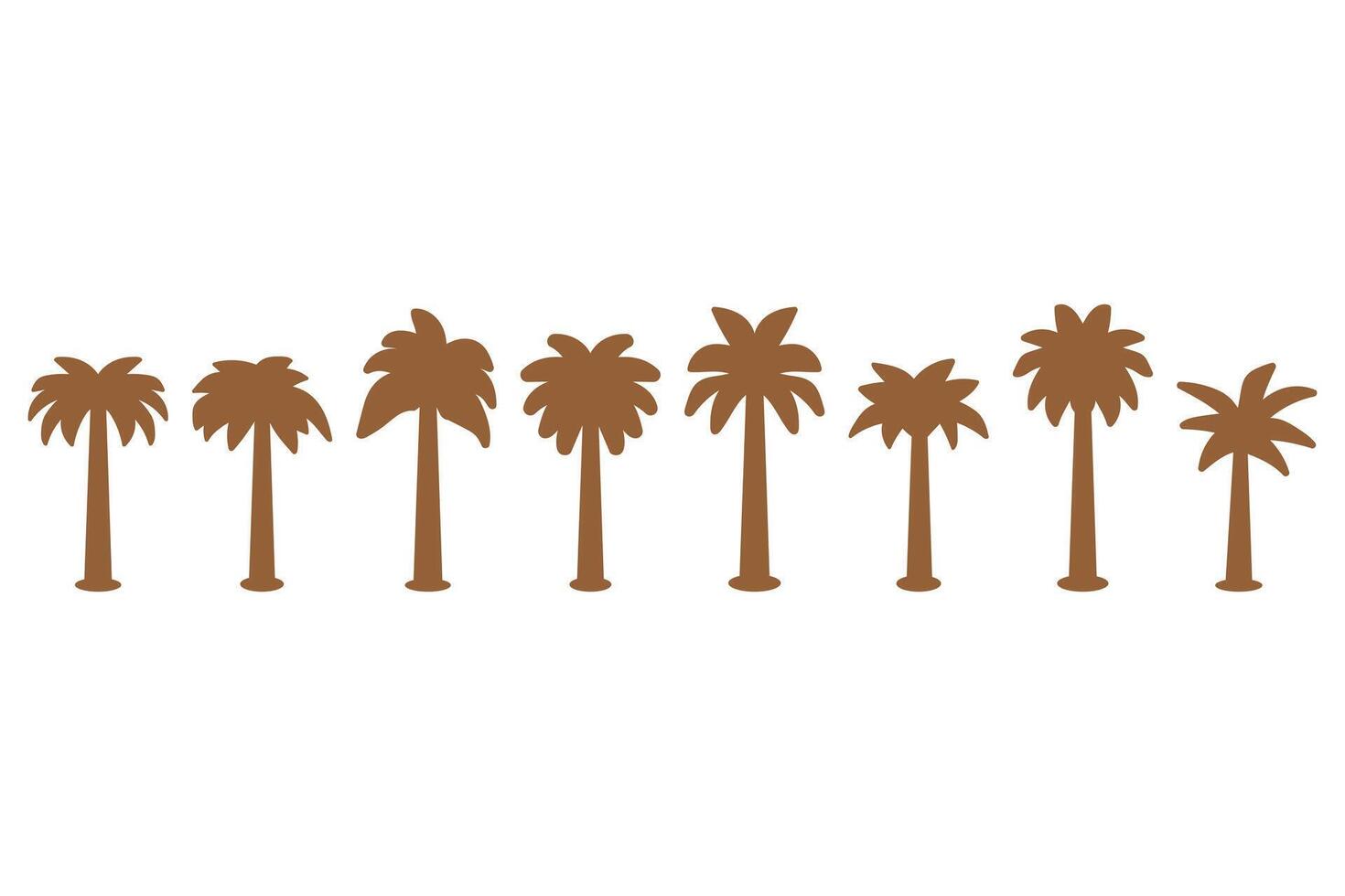 Stylized Palm Tree Graphic Design vector