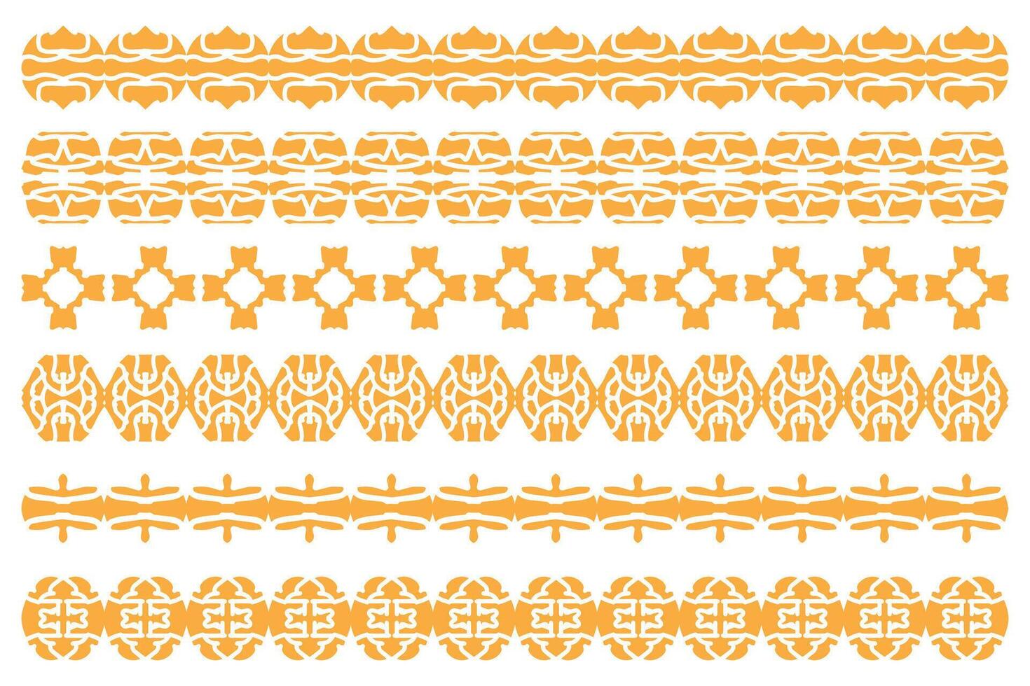 Decorative Border Patterns Set Design vector