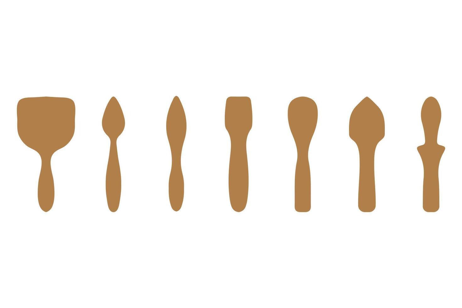 Silhouette of Kitchen Utensils and Cutlery vector