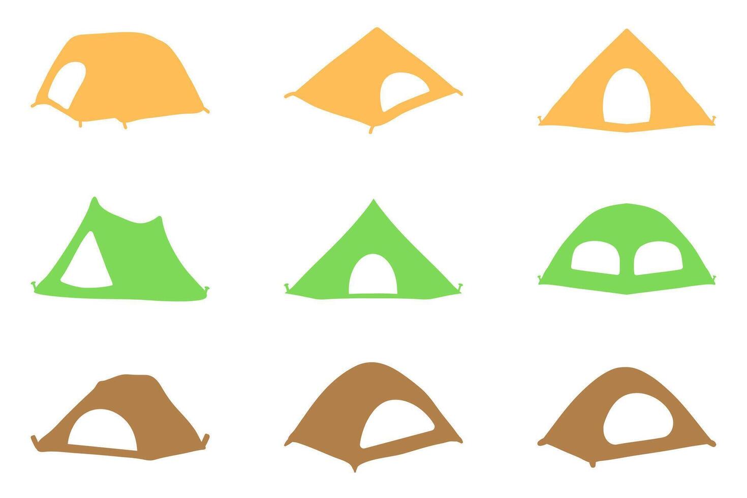Simple camping tent illustration design vector