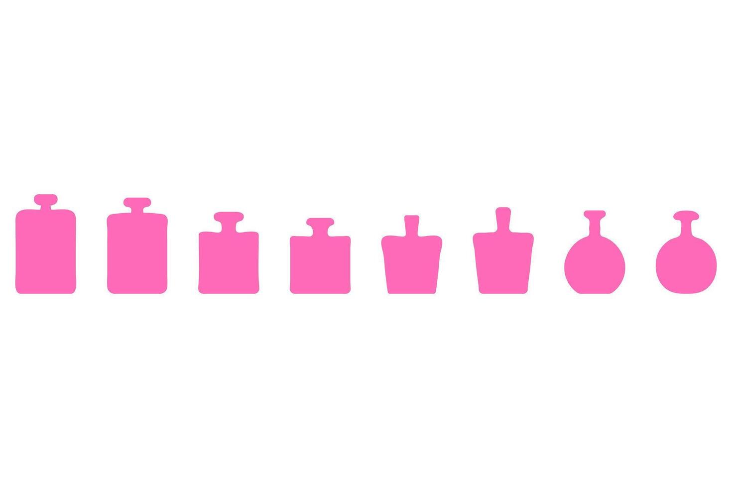 Perfume Bottles Illustration Set vector
