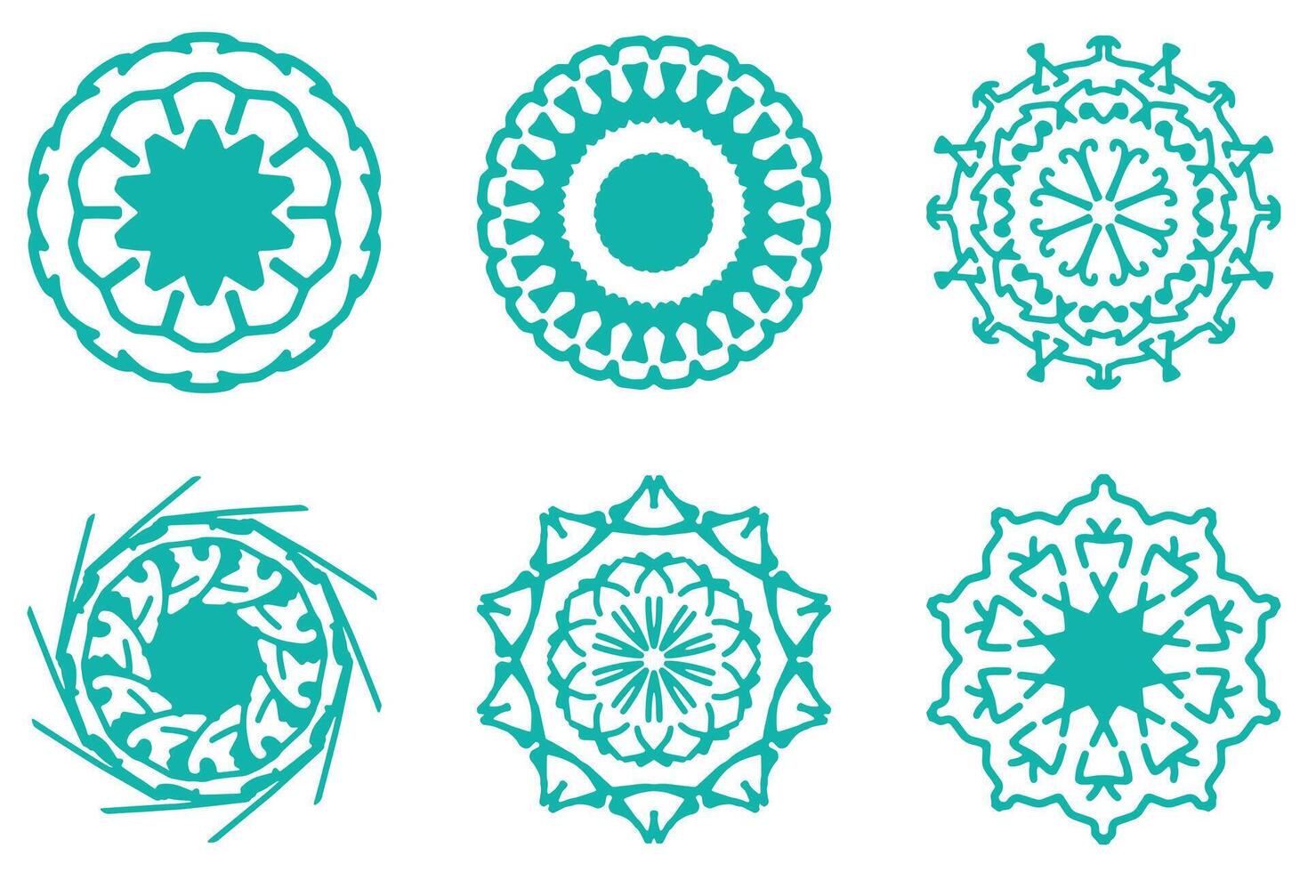 Collection of Decorative Mandala Designs vector