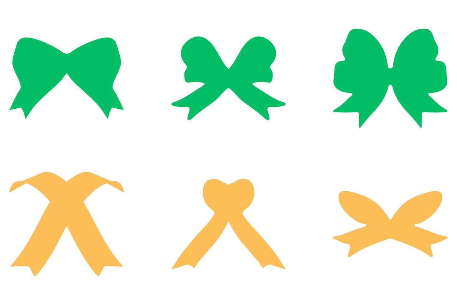 Colorful Ribbons and Bows Graphic Design vector